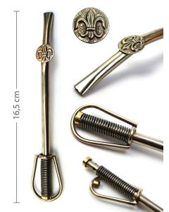 Bombilla Alpaka Lirio