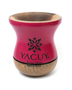 Naczynie do Yerba mate Chimarrao Yacuy Cuia De Madeira Imbuia 200-220 ml - malinowa