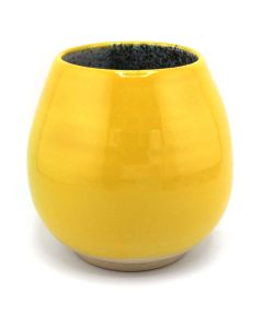 Matero ceramiczne toczone na kole ~360 ml - "Sikorka"